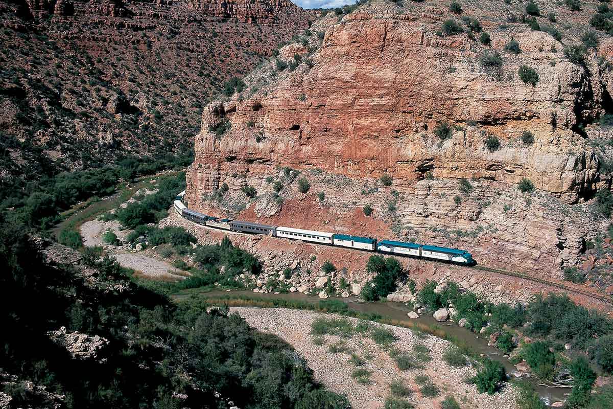 Verde Canyon Railroad Schedule - Meandering Through Canyon - Photo Credit Verde Canyon Railroad flickr