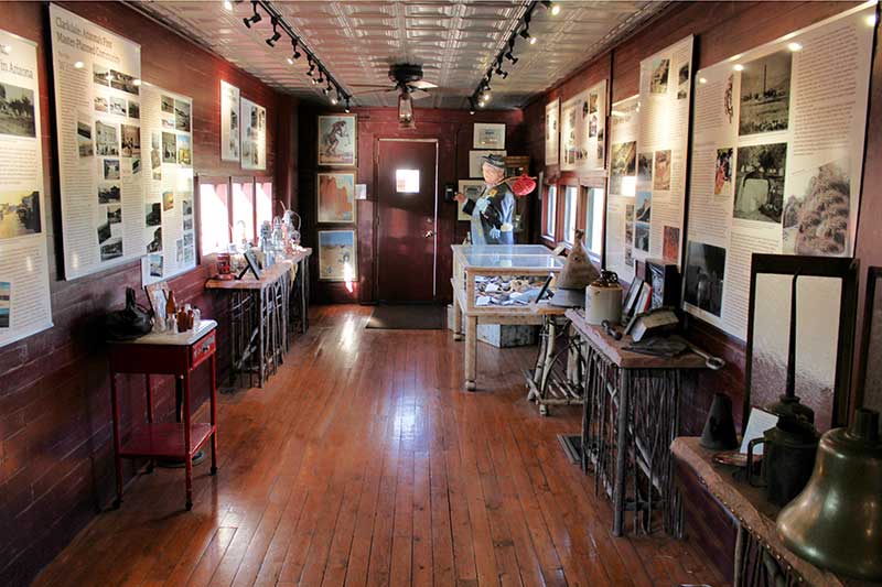 John Bell Museum Verde Canyon Railroad Clarkdale Arizona Inside Boxcar